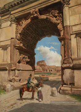 Stephan Bakałowicz œuvres - Arche de Titus Stephan Bakalowicz Rome antique